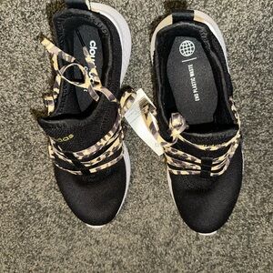 adidas Women's Black and Gold Sneakers